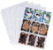 Revspoir 900 Taschen Sammelkartenhüllen, 50 Doppelseitige Kartenmappen, 11 Löcher Anpassbar an Sammelkartenalbum, ohne PVC, Transparente Spielkartenhalterung