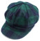 ZLYC Damen Klassische Newsboy Cap Visor 8 Panel Gatsby Cabbie Hat, Dunkelgrün, One Size-Medium