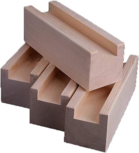 pingping1991 Lot de 4 Rehausseurs de Meubles,Élévateur de lit,Rassembleurs de lit en Bois,Rehausseurs de Bureau,Mobilier de Table en Bois,pour Canapé Chaises pour Jambes (10x3x10cm)
