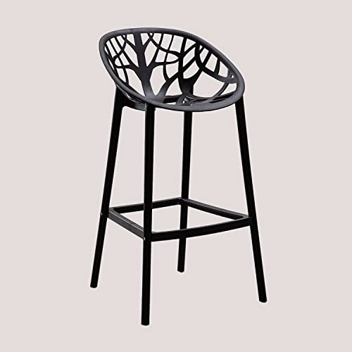 SKLUM 4er Set Barhocker Ores Schwarz ↑75 cm