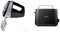 Grundig HM 5040 Premium-Handmixer (300 Watt), schwarz-silber & Philips Toaster – 2 Toastschlitze, 8 Stufen, Brötchenaufsatz, Auftaufunktion, Liftfunktion, Abschaltautomatik, schwarz (HD2581/90)