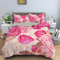 King Size Bedding Sets Antique White Botanical Rose Breathable Kingsize Duvet Cover Sets with Zipper and 2 Pillowcases 19X29(50X75cm),King Size Duvet Cover Sets 90X86(230X220cm)