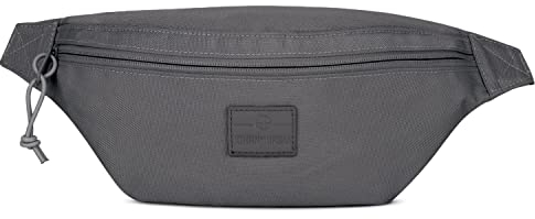 JOHNNY URBAN Bauchtasche Damen & Herren Grau - Erik Small - Gürteltasche Mit Flexiblem Gurt für Festival - Stylische Crossbody Brusttasche - Wasserabweisend