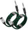 Augioth XLR Male to 1/4 cable 4.5 Meter 2Pack, Balance 6.35mm TRS Plug to 3-pin XLR Male, Quarter inch TRS Male to XLR Male Mic Cable for Power Speaker, Mixer, Amplifier