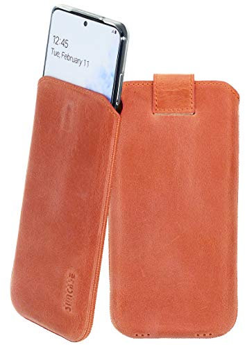 Suncase Étui de protection compatible avec Nokia G400 5G avec rabat supplémentaire et fonction de retrait pour téléphone portable Rose saumon antique