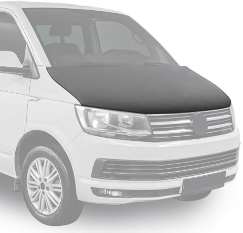 OMAC Haubenbra Bonnet Bra Steinschlagschutz kompatibel mit Peugeot Partner Tepee 2008-18 Schwarz
