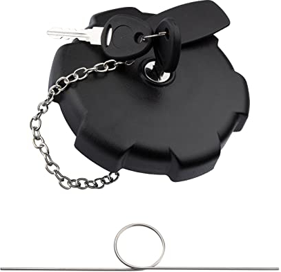 KASturbo Tankdeckel abschließbar mit Schlüsseln und Staubschutzabdeckung passend für MAN TGA TGX TGS Actros Atego 80 mm