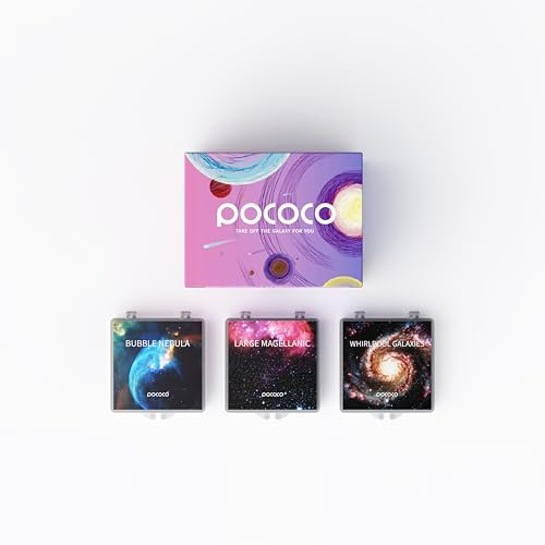 Realistic Discs Nebula - Discs for POCOCO Galaxy Lite Star Projector Home Planetarium, 5k Ultra HD, 3 Pieces (Nebula - 3 Discs without Projector)