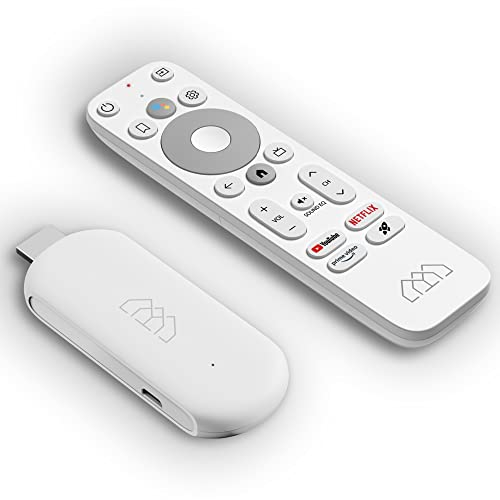 Android TV FullHD HOMATICS Stick HD IPTV Stick con conector HDMI, Dual WiFi, Bluetooth 5.0, Google PlayStore, Netflix, YouTube & Prime Video preinstalado