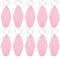 PATIKIL Ancien Motel Porte-clés, 10 Paquet Vide Hôtel Porte-clés Rhombus Rétro Clé Étiquette pour DIY Artisanat Ornement Sac Dos Bagagerie Balises Etiquettes, éclairage Rose