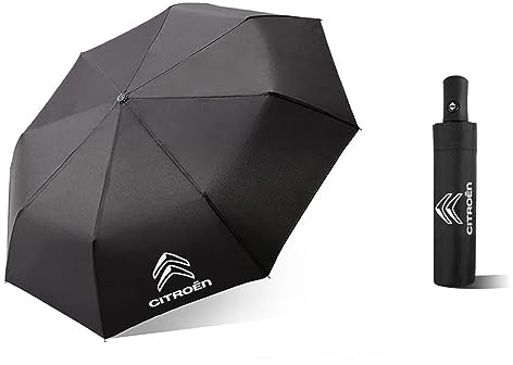 LEFEDA Winddichter doppelter Automatik-Taschenschirm, für Citroen Elysee 2008-2013 Auto-Luxus-Regenschirm