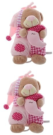 Toyvian 2st Musikalische Puppe Schnuller Mit Stofftier Tierisches Spielzeug Kaninchen-plüschtier Spielzeug Für Haustiere Rei Plüsch Plüschtiere Plüsch Baby Pp Baumwolle Kind Hase