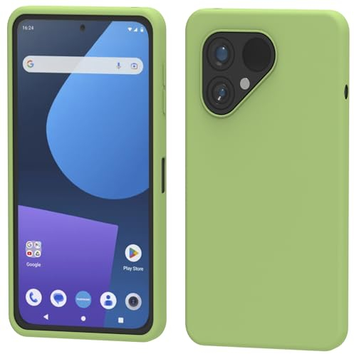 foto-kontor Hülle kompatibel mit Fairphone 5 Schutzhülle grün Tasche Gummi TPU Handy Schutz Handytasche Handyhülle Smartphone Case Kantenschutz Eckenschutz
