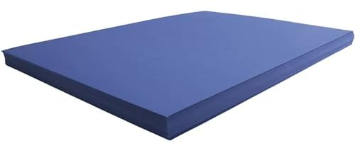 artdee® Bastelpapier Tonkarton 50 x 70 cm Einzelfarben Blankofarben 270 g/m² (Dunkelblau, 100 Blatt)