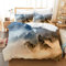 Leleyouzer Wolf Bettwäsche Set,3D Tiermuster Bettbezug für Jungen,1 Mikrofaser Bettbezug und 2 Kissenbezüge 50 x 75cm (Wolf 3, 135×200 cm)