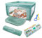Mobiclinic®kids, Laufstall baby + spielmatte, Faltbar, 125x125cm, Tragetasche, Atmungsaktives netz, Happyland, Geruchloses und waschbares gewebe, Sicher, Baby-laufstall, Seiteneingang
