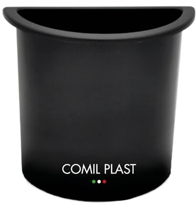 Comil Plast | Portafiori Interno in plastica per Vaso da cimitero Mezzaluna Colore Nero | Lato 12 cm, Altezza 12 cm.