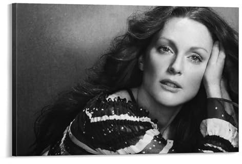 PURRCOCO American Stage Actresses Julianne Moore Maler-Poster, 6 Kunstposter, Leinwand, Gemälde, Dekor, Wanddruck, Foto, Zuhause, moderne dekorative Poster, 20 x 30 cm