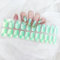 22pcs Gel Nagellack Aufkleber - UV Nagelfolien selbstklebende Gelfolien für UV Gel Nail Stickers, Gellack Wraps für Nagel - Nailwraps Nagellackstreifen zum aufkleben (Schimmer Grün)