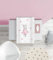 Baby Wickelauflage mit Verstärkung 70 x 47 cm Ballerina - Wickelplatte für Babybett - Wickelaufsatz und Bettumrandung - Changing Mat Zubehör