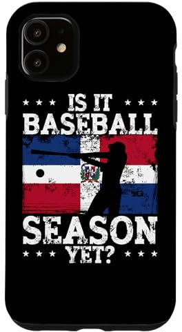 Hülle für iPhone 11 Funny Dominican Flag Gift Is It Baseball Season Yet? Béisbol