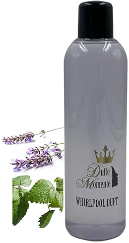 Dufte Momente | Whirlpool Duft 260ml | Lavendel - Melisse | mit naturreinen und natürlichen ätherischen Ölen | kein Schaum | vegan und ohne Tierversuche