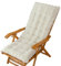 EBETA Bequeme Liegenauflage Auflagen für Deckchair, Sitzauflage Auflage für Gartenliege Sesselüberwürfe Liegestuhl Abdecen 125 * 50 * 7cm (Weiß)