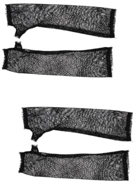 GALPADA 2pairs Spiderweb Gloves for Halloween Costume Elbow Fingerless Arm Warmers Lightweight and Comfortable Cosplay Accessories for Parties and Celebrations