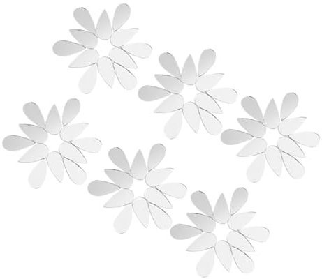 Zerodeko Calcomanías de Espejo 100 Piezas Pegatinas de Pared Acrílicas con Forma de Lágrima Autoadhesivas Reflectantes para Decoración de Pared de Dormitorio