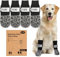 Doppelseitige Anti-Rutsch Hundesocken für den Innenbereich, um das Lecken der Pfoten zu verhindern-Pfotenschutz Haustierpfoten Schutz Traktion Kontrolle Socken auf Hartholzboden (Schwarz, XL)