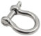 M4 M5 M6 M8 M10 M12 M14 M16 304 Edelstahl Bogen Schäkel D Form Schäkel Haken U Typ Schäkel Ringe Hufeisen Verschluss(1pcs,M6)