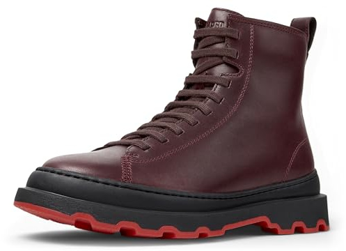 Camper, Brutus+, Women Mid boot, Burgundy, 37, (EU)