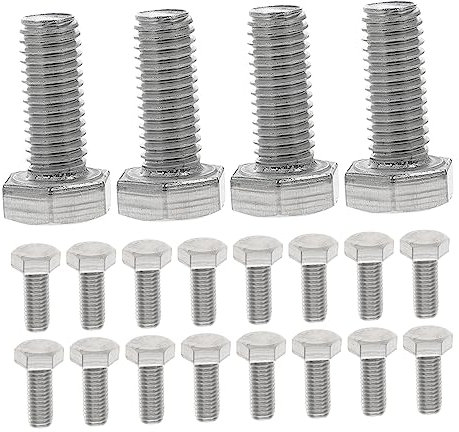 WHAMVOX 40stücke Edelstahl Sechskantschrauben Langlebige Maschinenbolzen Korrosionsbeständig Für Heimwerker Und Professionelle Anwendungen