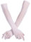 HQRKOTM 1 Paar Lange handschuhe Tüll für Damen Nahtlose Handschuhe Opern Armstulpen Elastische,Weiße handschuhe damen, Für Damen Hochzeit Party im Freien Oper Kostüm 1920er Jahre Tanzhandschuhe