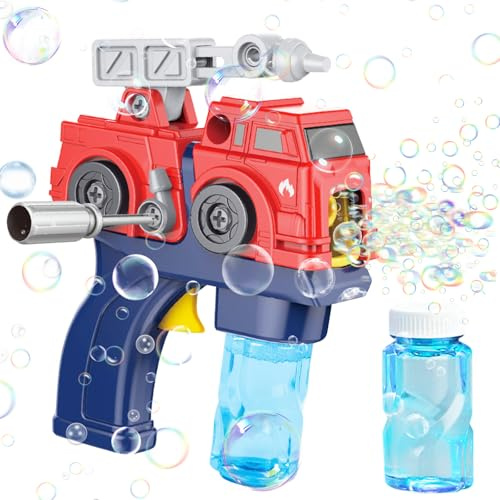 Seifenblasenpistole für Kinder, Automatische Seifenblasenmaschine, Bubble Gun Kinder mit Seifenblasen Flüssigkeit,Seifenblasen Pistole,Bubble Machine Seifenblas Spielzeug für Geburtstag Party Hochzeit