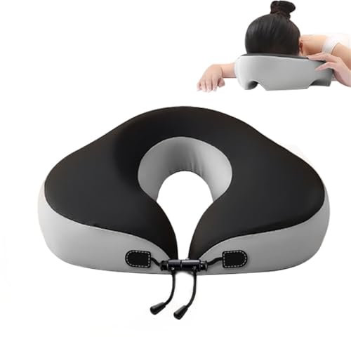 YGMXZL Adjustable Face Down Recovery Pillow for Eye Surgery & Vitrectomy | Ergonomic Massage Face Cushion for Post-Surgery Recovery & Beauty Spa Use (grey)