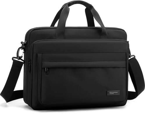 zhongningyifeng Sacoche Ordinateur Portable 15,6 Pouces - Étanche et Léger - Pour Homme et Femme - Professionnel, Bureau, Voyage - Noi
