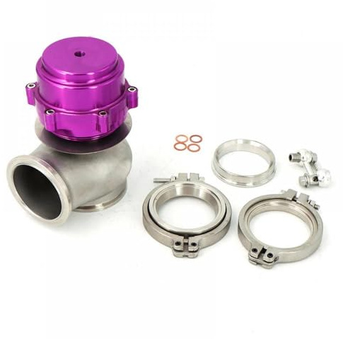 MfsREv Universeller 60 mm Vband V60 Flansch Turbo Wastegate Kompatibel mit Rennsport -Aluminiumautos