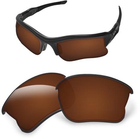 1.6MM Replacement Lenses Compatible With Oakley Flak Jacket XLJ OO9009 Sunglasses, Anti-Scratch and Impact Resistant