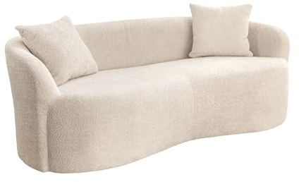 2-Sitzer Sofa ELEMENTAL - 180cm - champagner beige - Feinstrick Bouclé