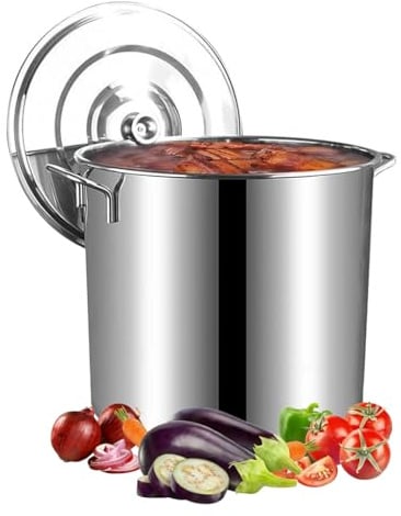 Suppentopf Edelstahl Suppeneimer Kochtopf 6L/10L/20L/35L/50L/70L/90L Groß Kommerzielle Kochgeschirr Sauce Topf mit Deckel