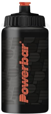 Powerbar – Sporttrinkflasche – 500 ml – schwarz - auslaufsicher & spülmaschinengeeignet, BPA frei