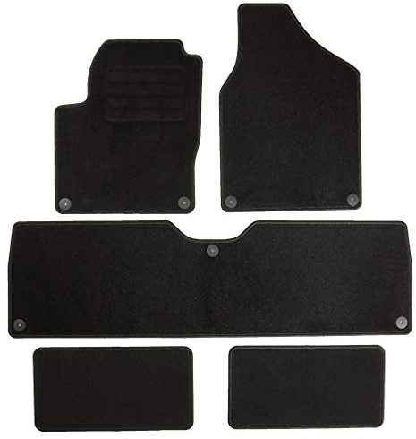 TEXER Textil Fußmatten Passend für Seat Alhambra I 7-Sitzer Bj. 1996-2010 Basic