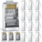 Sumind 50 Pièces Cat6 Conducteur Cat6 Blindé RJ45 8P8C Connecteur pour STP Câble Réseau Ethernet Serre-Câble Modulaire