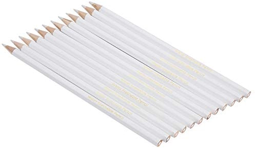 Hztyyier 12Pcs Markierstift Auswaschbar Weiß, Wasserlösliche Bleistift Nähen Markierungsstift, Schneiderin Nähen DIY Handwerk Marker Bleistifte
