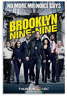 BUJI Brooklyn Nine-Nine 99 Staffel 7 TV-Serie Poster Leinwand Wandkunst Raumdekoration Geschenk 40 x 60 cm