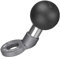 FANAUE MB-1UK Angled Bolt Head Adapter Ball Base with 10mm Mounting Hole for RAM Mounts B Size Double Socket Arm and Bike Motorcycle Phone Holder, Aluminum 1 Ball Head for Mirrors Lever or Round Bar