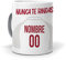 mundohuevo Taza Personalizada Sevilla | Tazas de Desayuno Fútbol | Regalo Original para Verdaderos Sevillistas| Cosas de Fútbol para Niños | Regalos Camisetas Futbolistas Mundial (Sevilla F.C.)