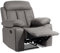 duehome | Sillón 1 Plaza Reclinable, Butaca Relax, Modelo Kendal, Acabado en Tejido Color Marengo, Medidas: 99 cm (Ancho) x 97 (Largo) x 101 cm (Alto)