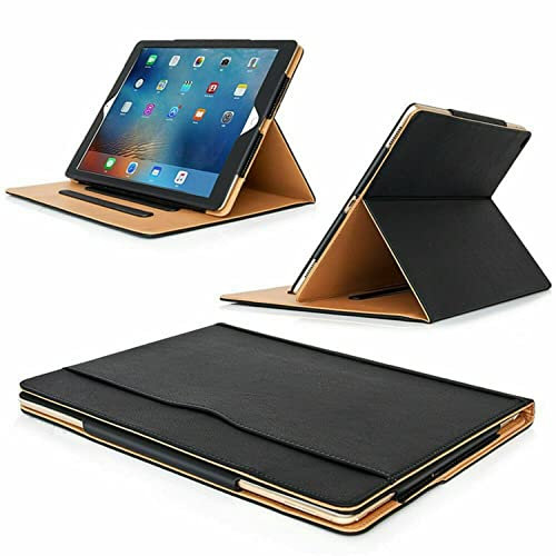 Apple iPad Mini Case - Black Leather Folio with Magnetic Flip Stand, Auto Wake/Sleep for 7.9” iPad Mini 1-5